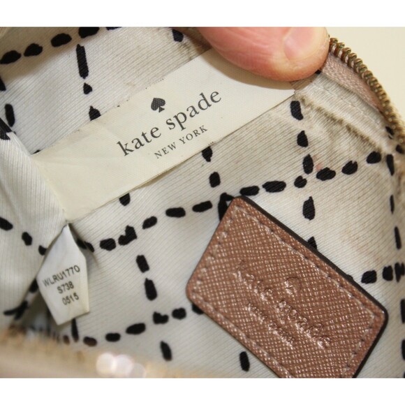 Vintage Kate Spade New York Small Purse Bag Zip Strap - Picture 9 of 11